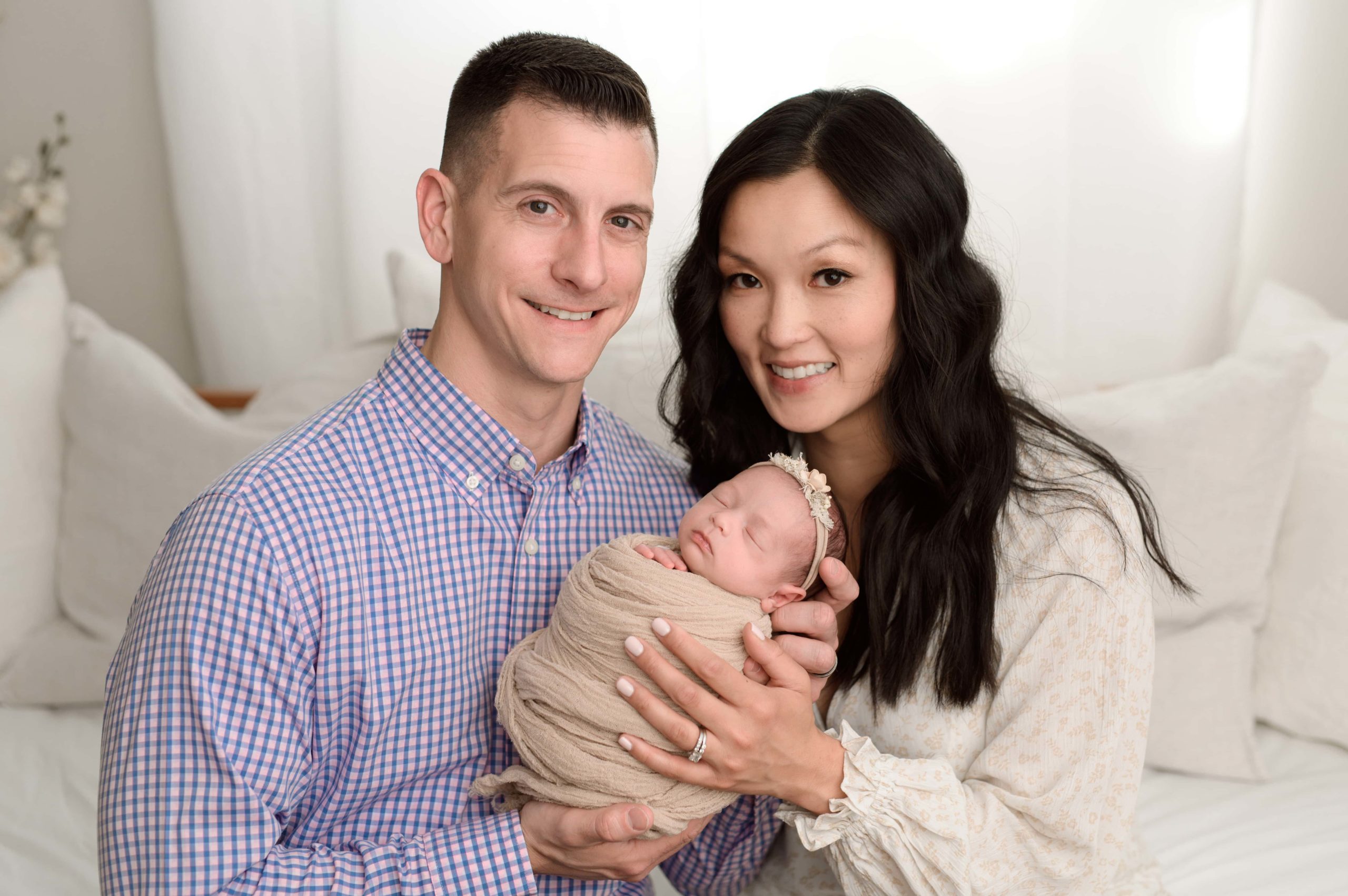 Newborn photos with parents