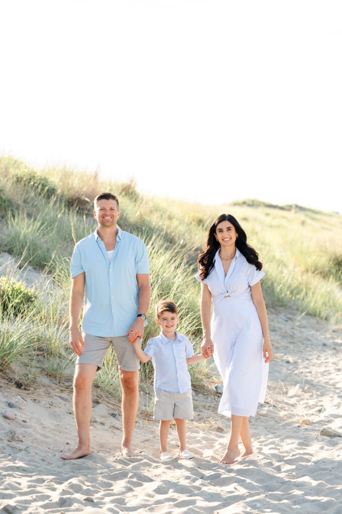 boston family beach photoshoot
