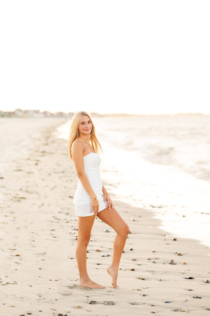 senior portraits near boston beach