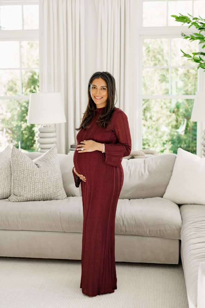 in-home maternity shoot boston
