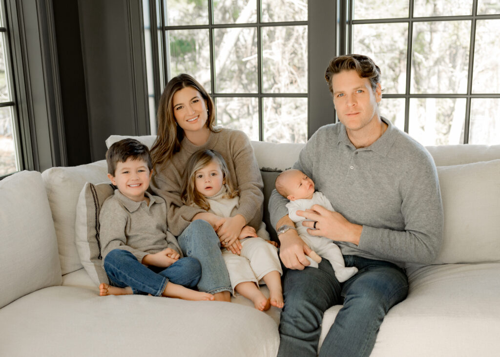 in-home family photoshoot